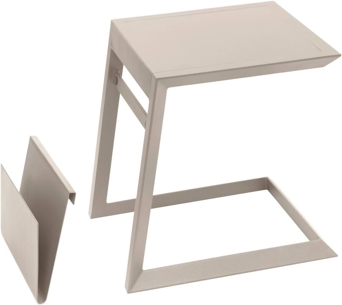 etezen - Allure table de jardin carrée 55x45x55cm aluminium argile