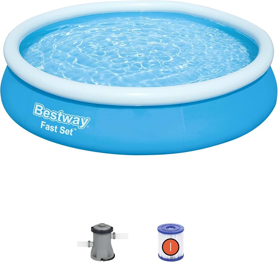 etezen Piscine autoportante Ronde Fast Set 366 x 76 cm avec Filtration