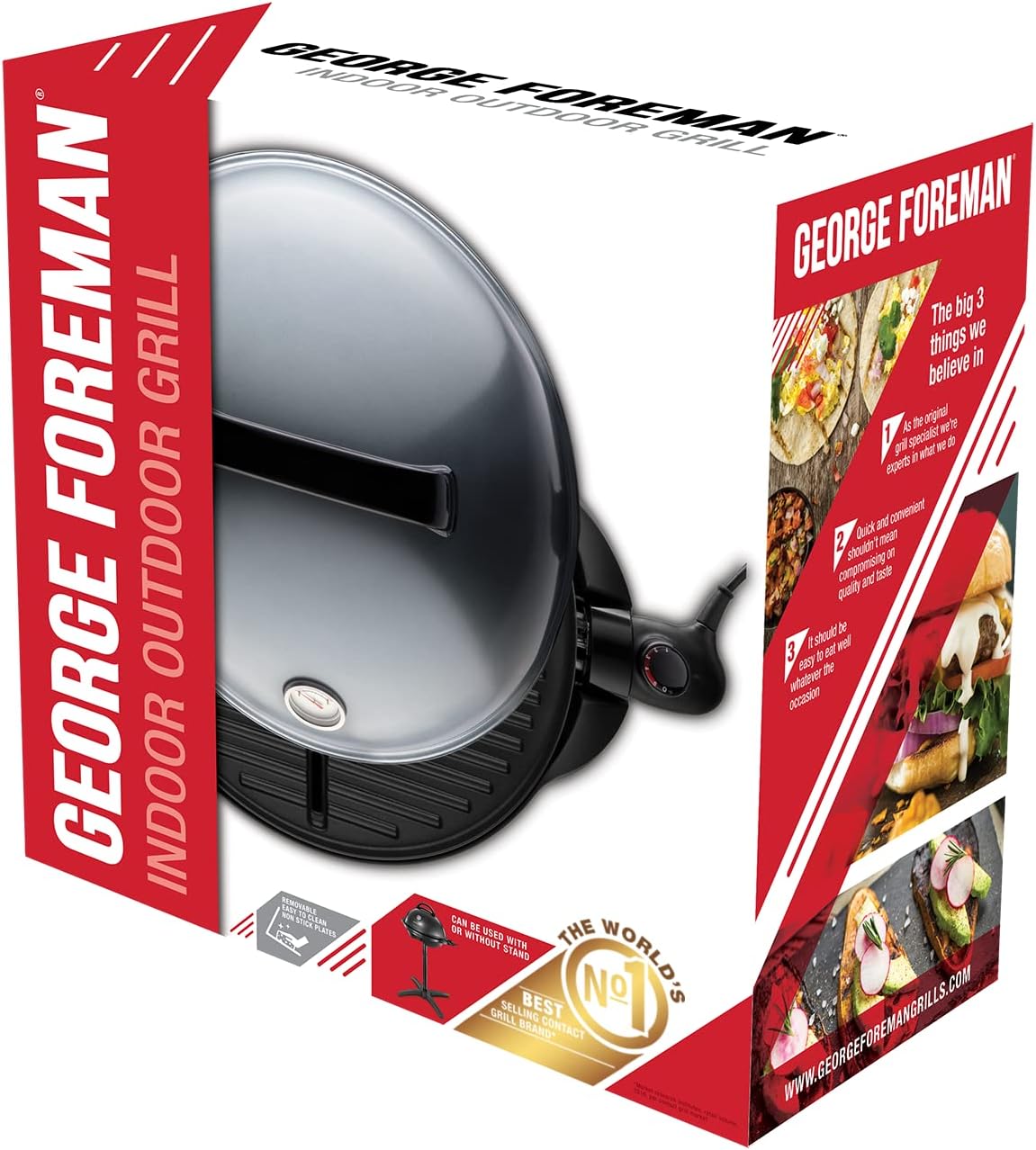 etezen - Barbecue 2 en 1 - 44,5cm - Électrique, grill avec bac à graisse, 2400W, 22460-56