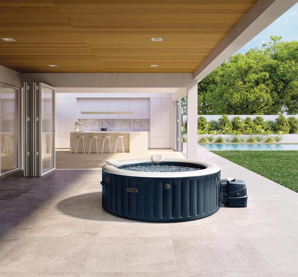 etezen - Pure Spa série 4 places - Bleu Navy - Gonflable, chauffant - 28430NP