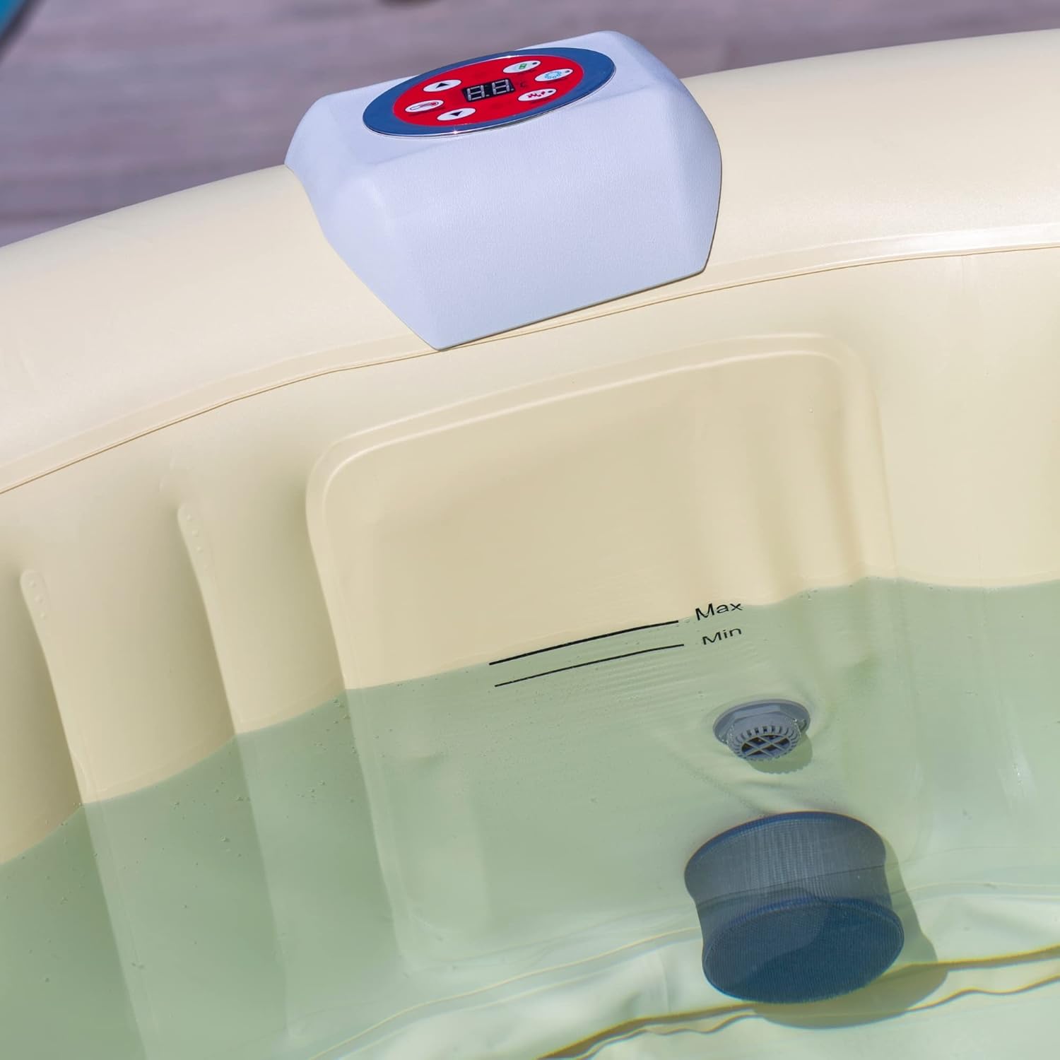 etezen - Bain à remous Ovale - 190x120x65 cm - Pompe 30 W, 550 L