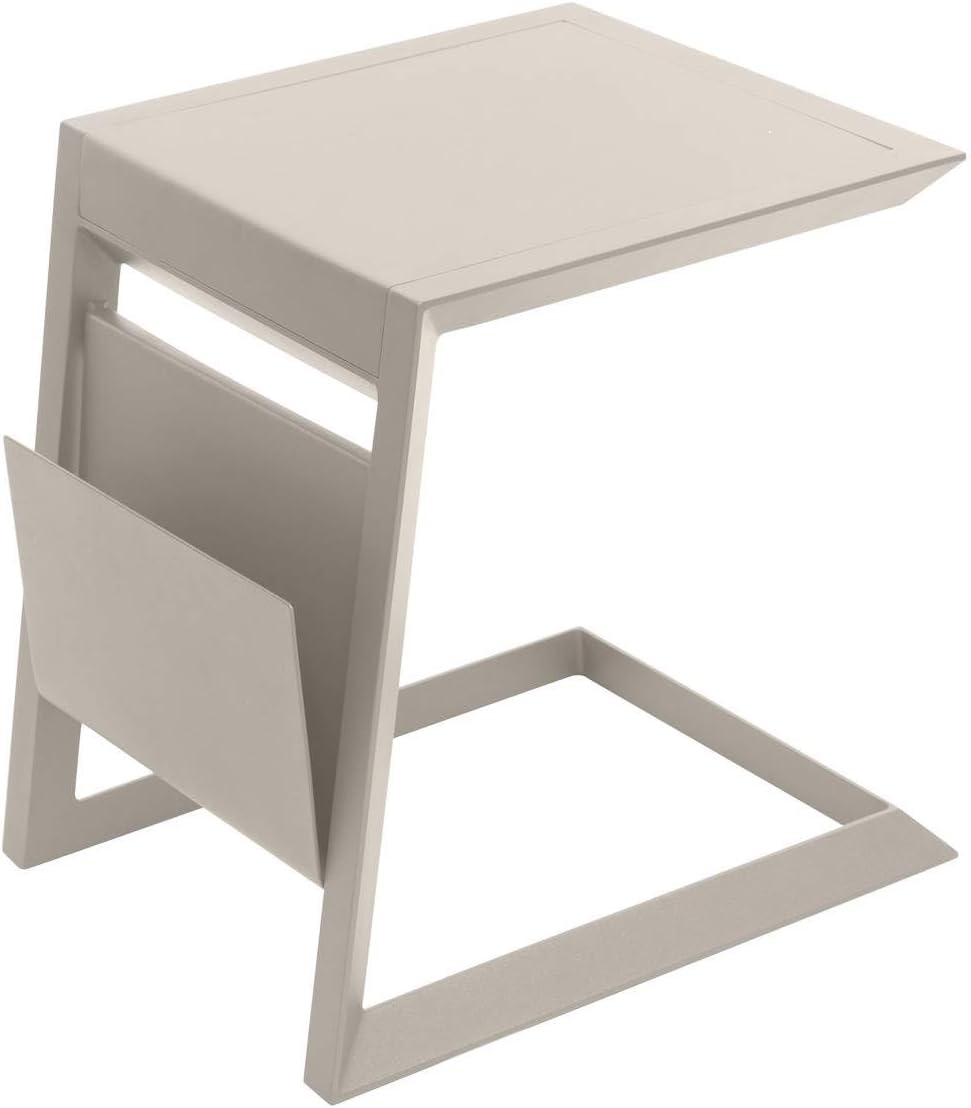 etezen - Allure table de jardin carrée 55x45x55cm aluminium argile