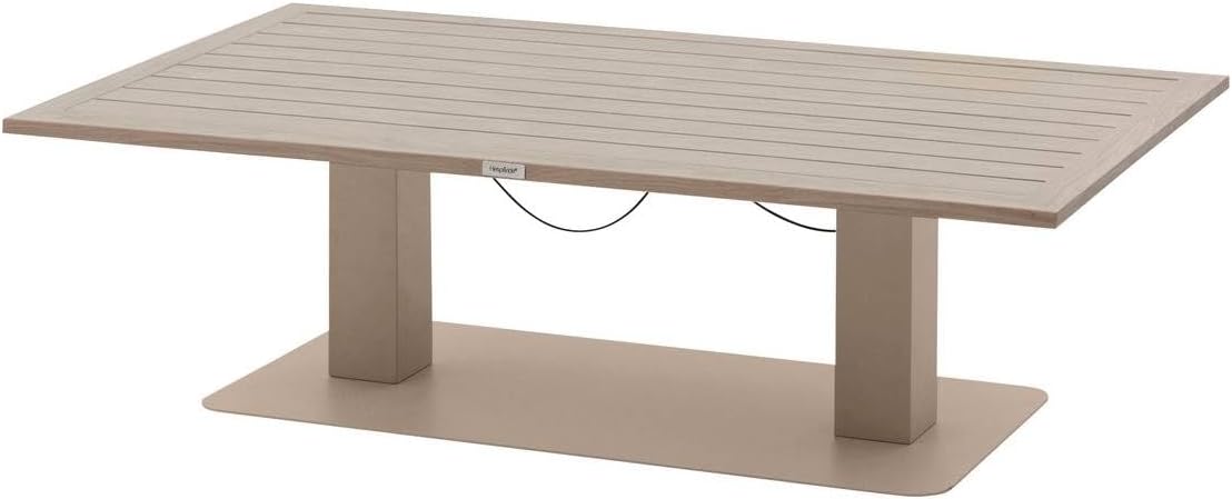 etezen - Salimia relevable 150x80x69cm aluminium argile lin