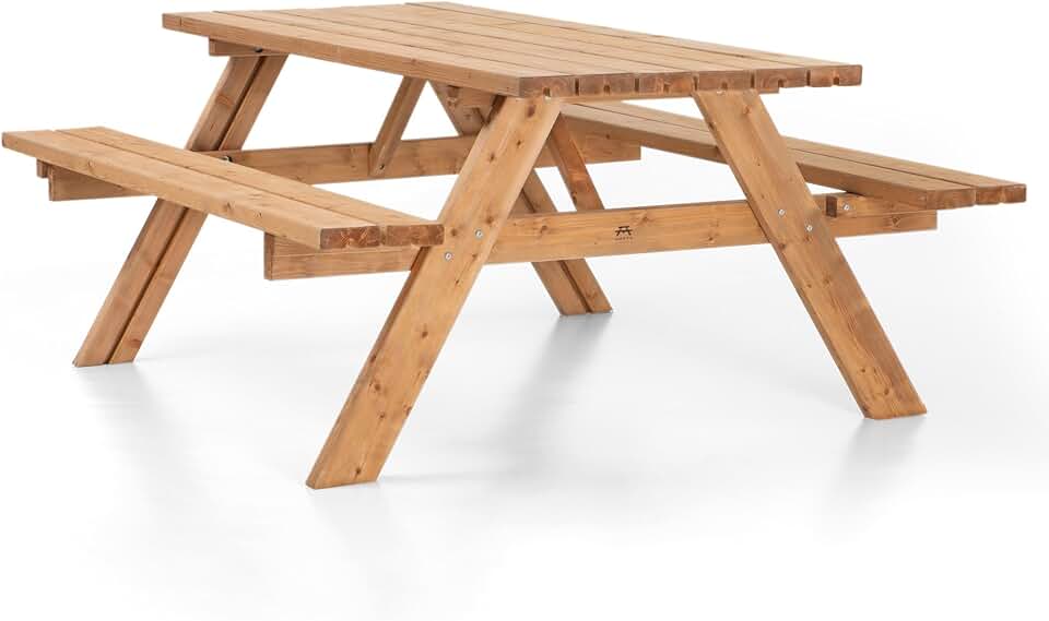 etezen - Table classique UNGURS - bois extérieur pliant - résistante intempéries