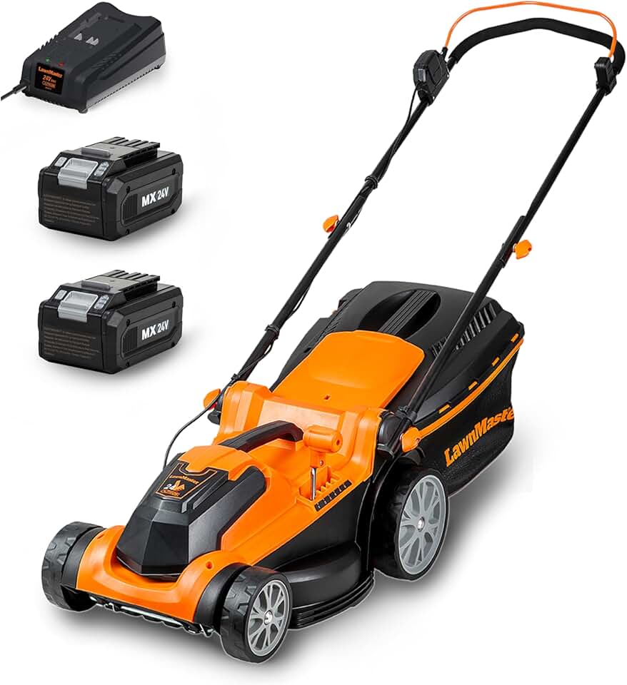 etezen - CLMF2437G - 37cm, 24V, 2x4.0Ah, 6 niveaux, 300m², 40L