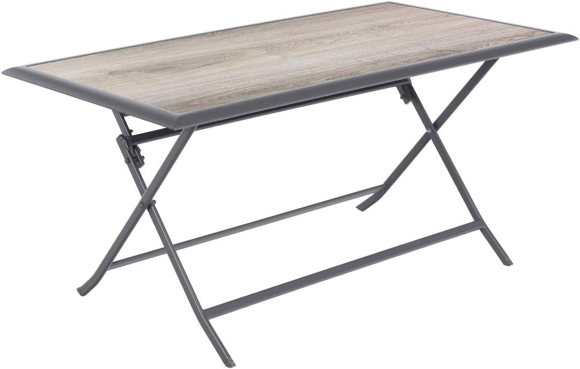 etezen - Azua série - 6 places - aluminium époxy gris fumé