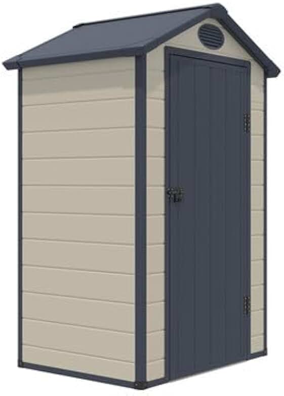 etezen - Abri de Jardin résine 1,39m² - Beige