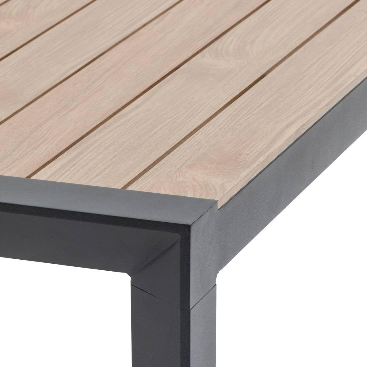 etezen - Evasion - table de jardin 12 places aluminium effet bois