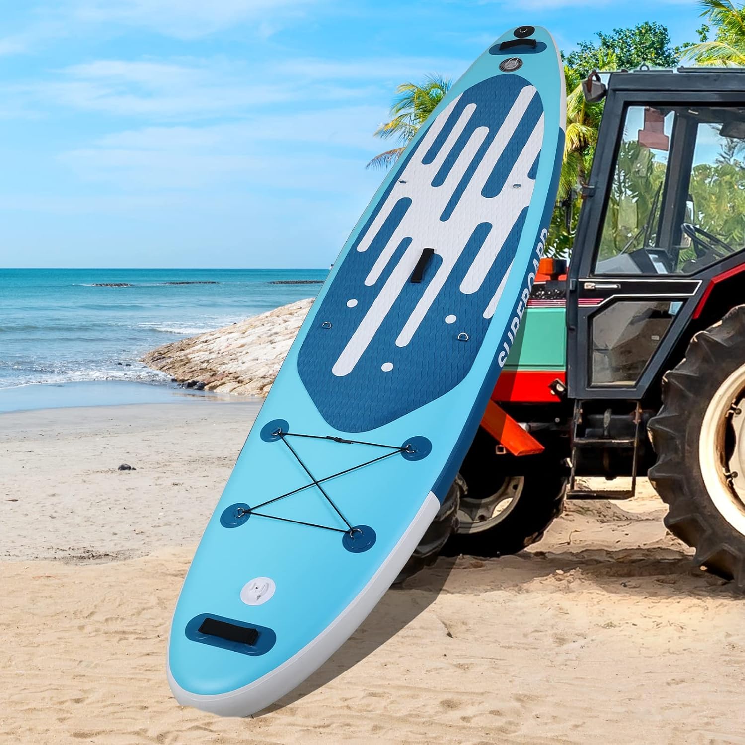etezen - Paddle gonflable adulte - 320/335cm - 2 places, siège kayak, pagaie alu, support caméra, jusqu'à 150kg