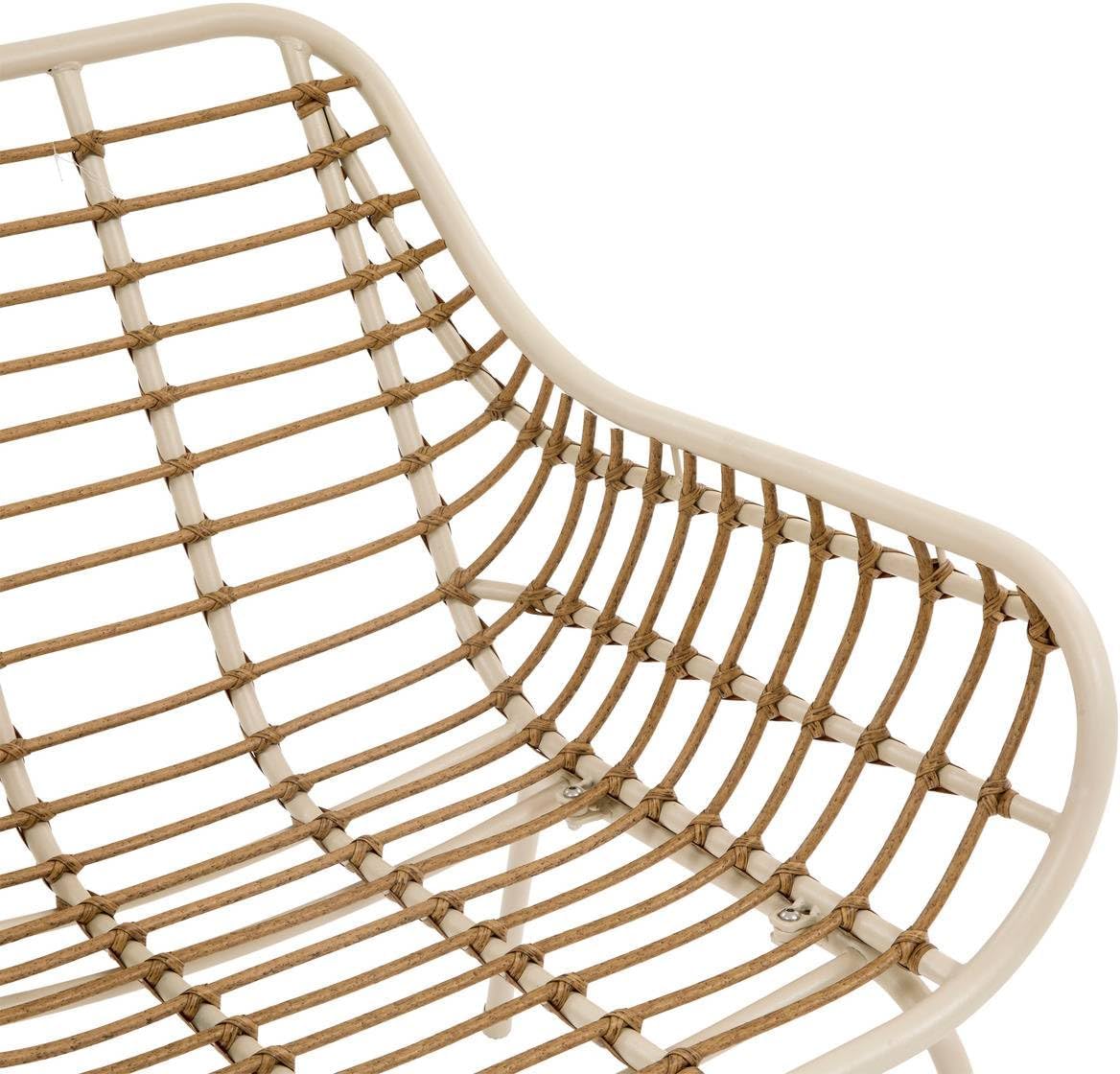 etezen - Paopao Beige/Argile - salon 4 places - anti-rouille, coussins confortables