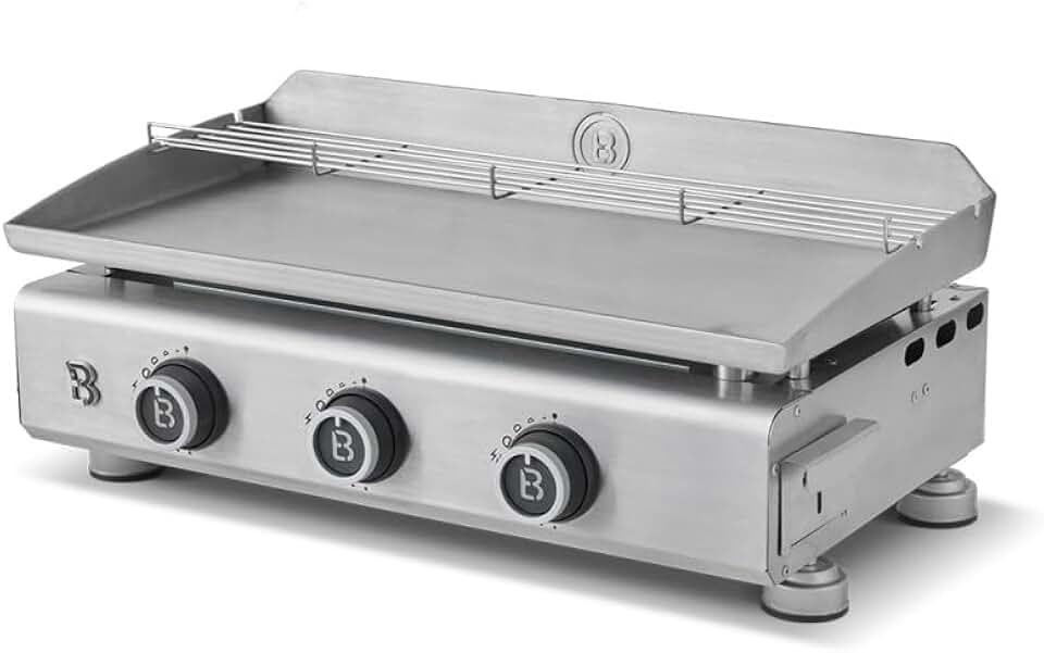etezen - Silvia EVO 3 - 67x34 cm - 3 feux inox, réchauffe, 7,95KW