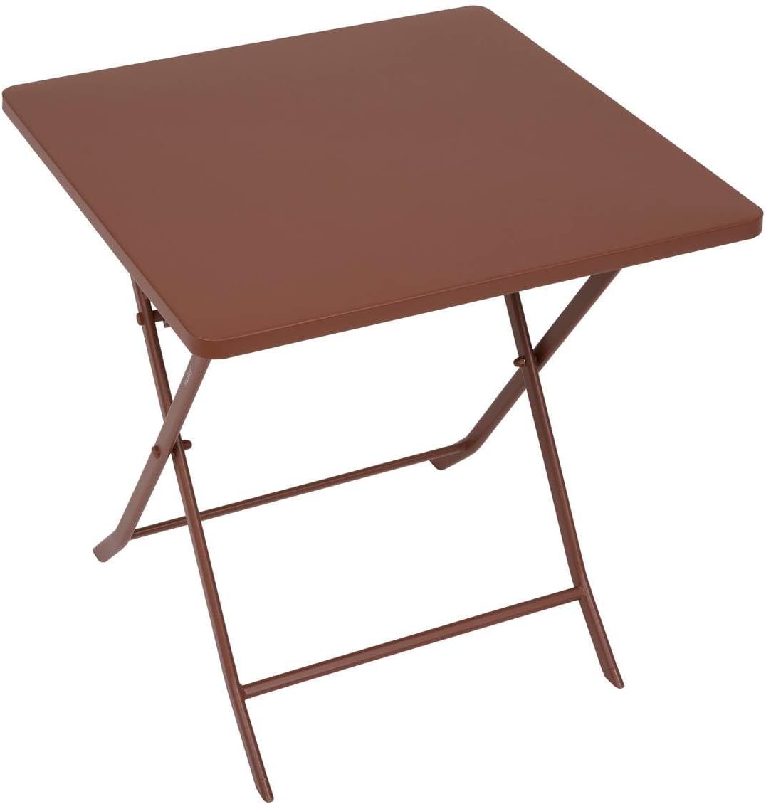 etezen - Greensboro - 2 places 70x70cm - table pliante acier acajou