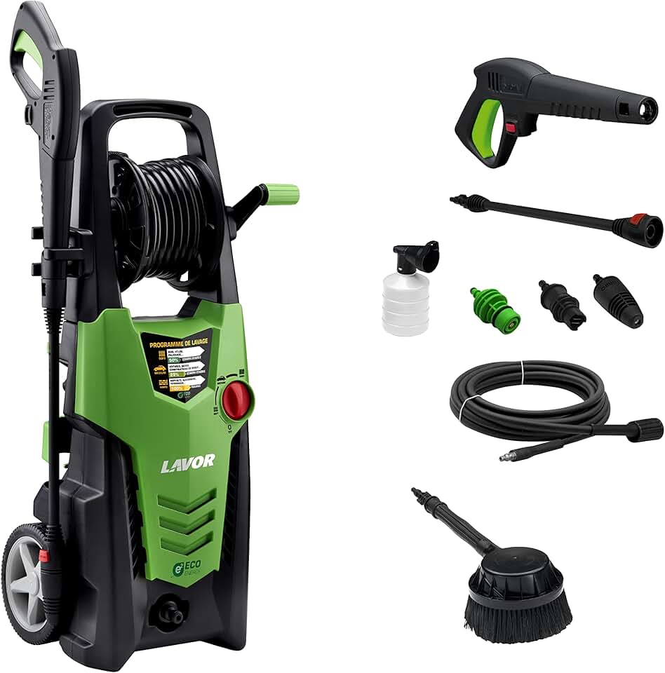 etezen - Planet 160 - 2500W, 160 bar, 510 l/h, enrouleur, brosse rotative - 160WPS