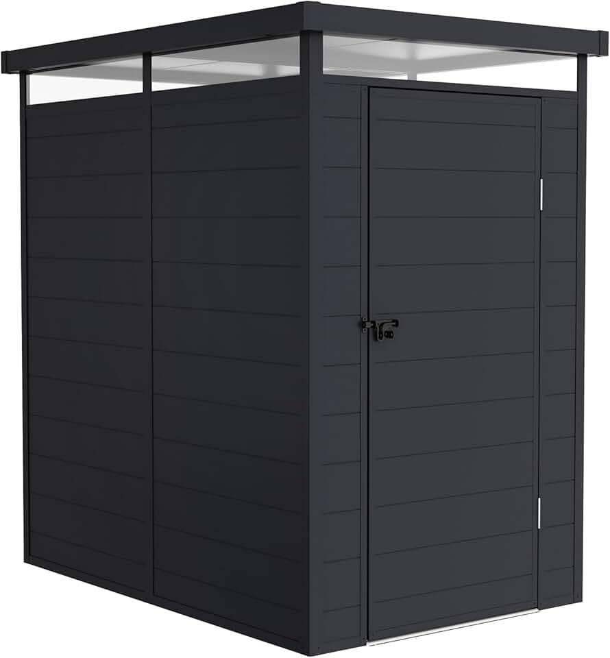 etezen - Abri jardin Terra, 2,47m², alu/PVC, UV, gris anthracite