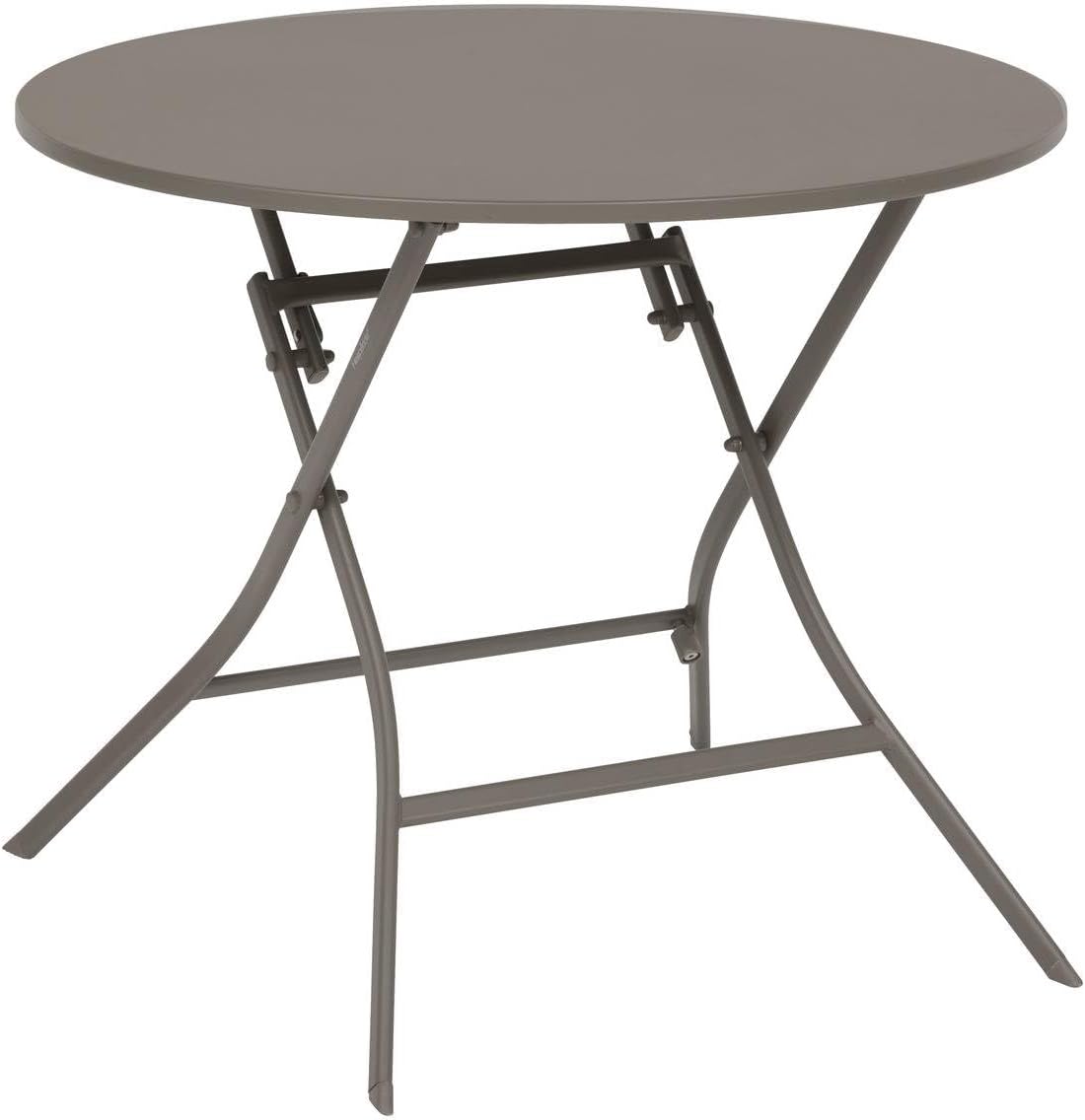 etezen - Greensboro - table pliante ronde acier antirouille 4 places