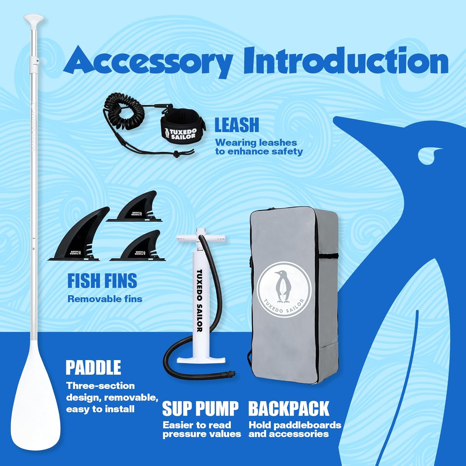 etezen - Paddle Gonflable Adulte - 320cm - SUP avec accessoires complets