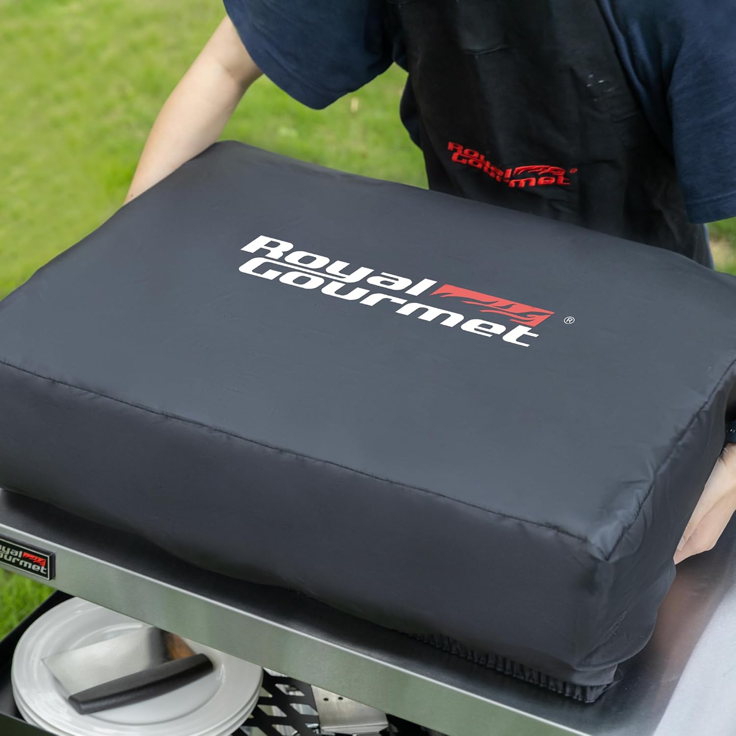 etezen - Plancha Gaz 3 brûleurs - 62x35,5 cm - acier émaillé, portable, 7.5kW