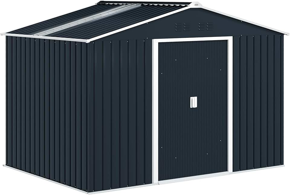 etezen - Abri de jardin XXL 5,4m², acier galvanisé, 277x195x192cm