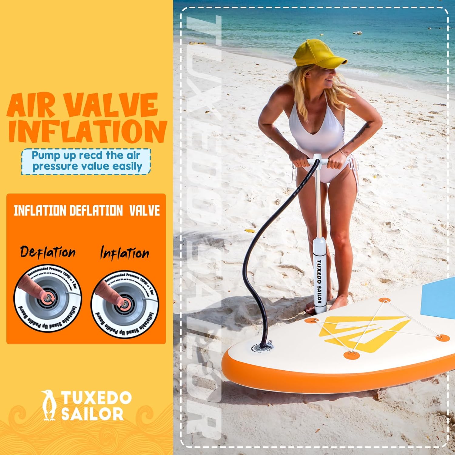 etezen - Paddle Gonflable Adulte - Stand Up - accessoires complets, stabilité, design premium
