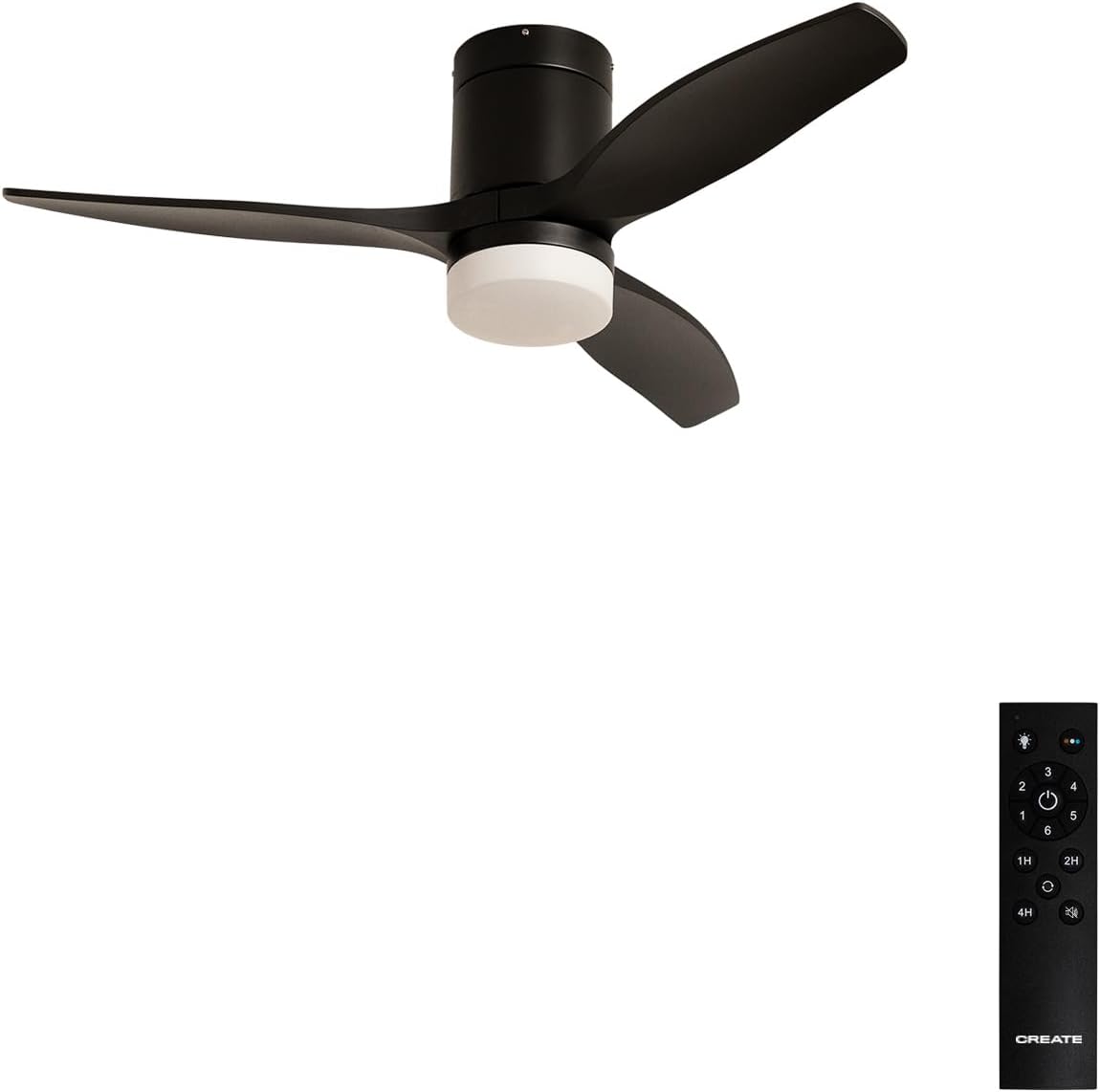 CREATE - WINDCALM S - ventilateur plafond Ø112cm, 40W, 6 vitesses, lumière, télécommande