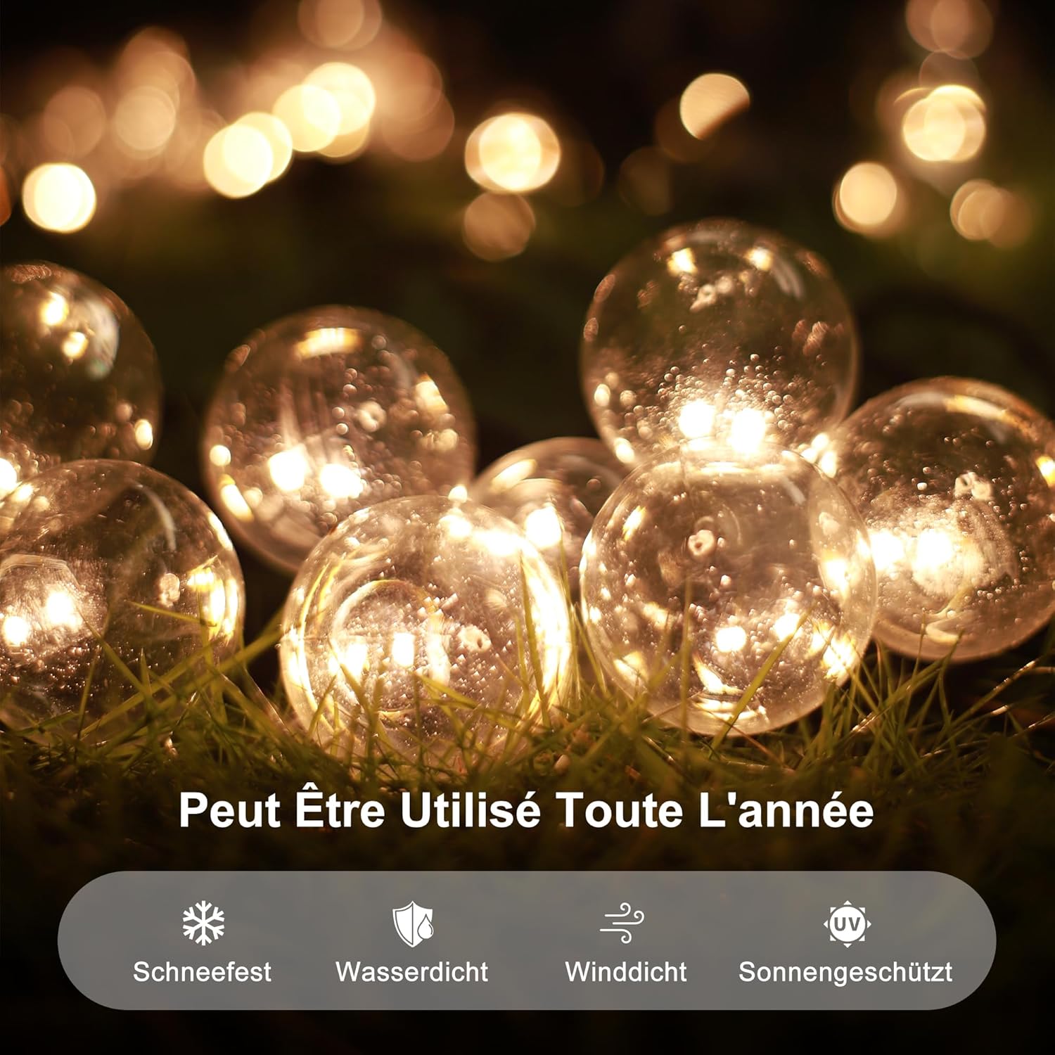 etezen - pergola extérieure 4,25x3m - alu, LED, rideaux, gouttière