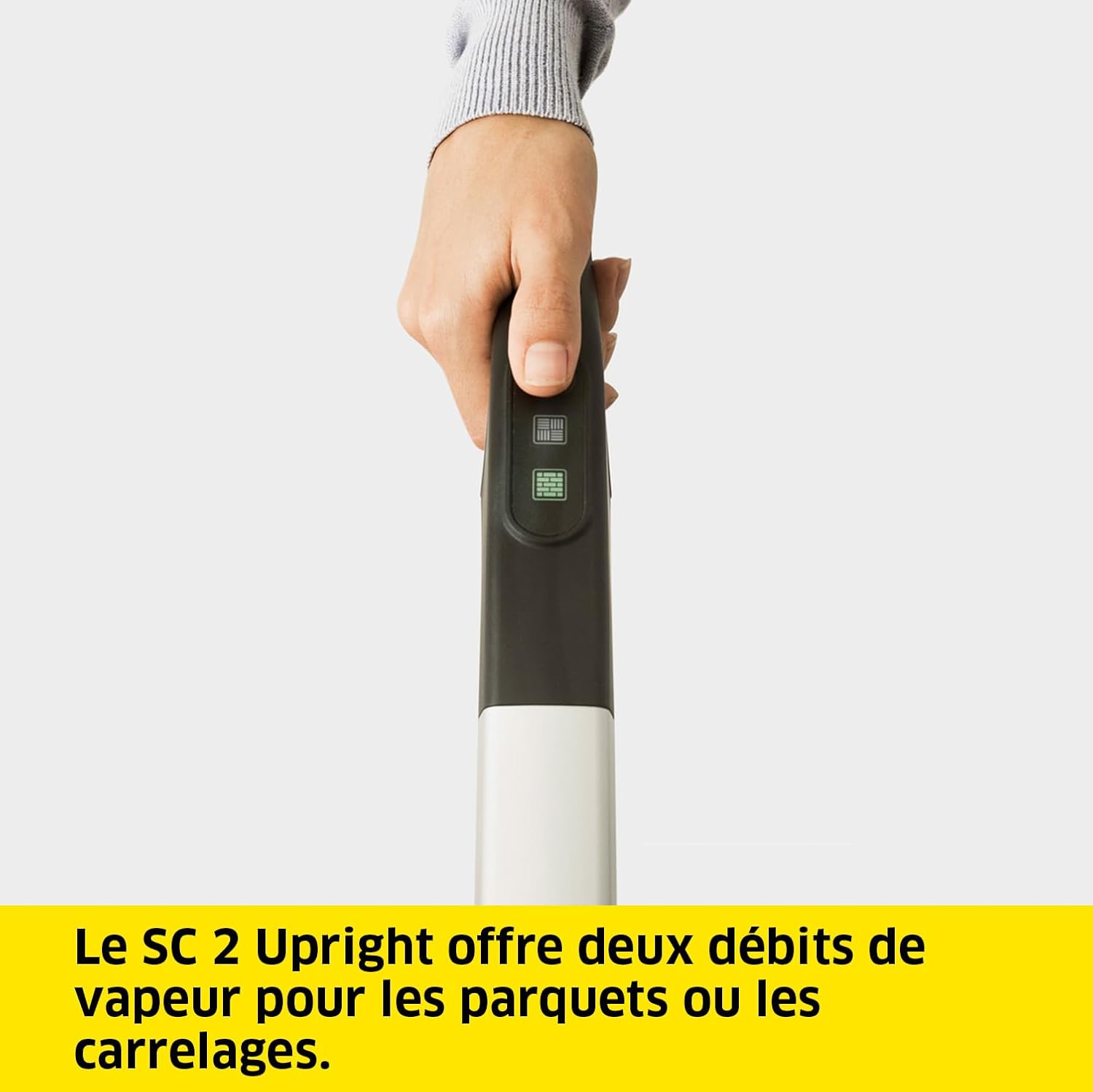 etezen Nettoyeur Vapeur SC 2 Upright, Préchauffage : 30 s, Surface : 50 m², Réservoir : 0,4 l, Puissance : 1600 W, avec Buse de Sol EasyFix, Serpillière Microfibres, Cartouche Détartrante