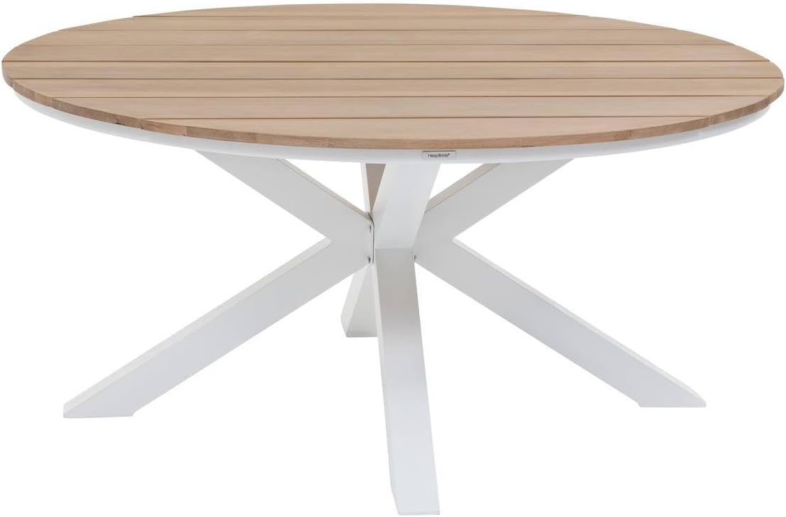 etezen - Table Oriengo ronde - 4 places - aluminium et acacia
