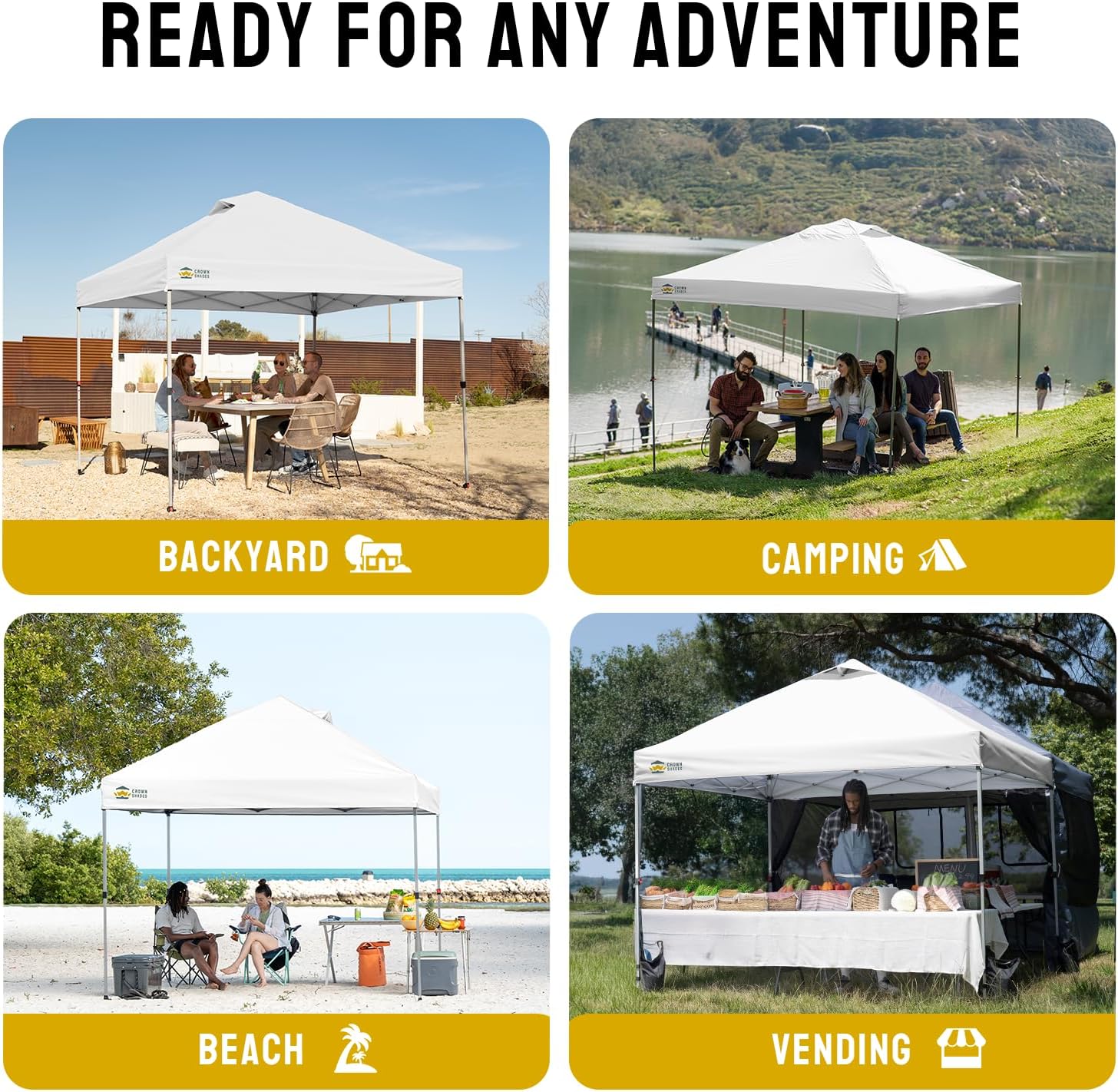 etezen - tonnelle pliante - 3x3 m - imperméable, UPF 50+, sacs de sable