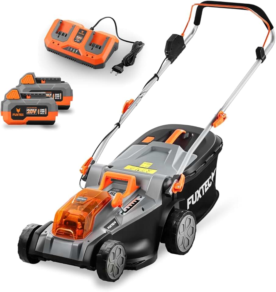 etezen - Tondeuse à Gazon E2RM43 - 43cm, 40L, Hauteur réglable, Batterie 40V E2RM43