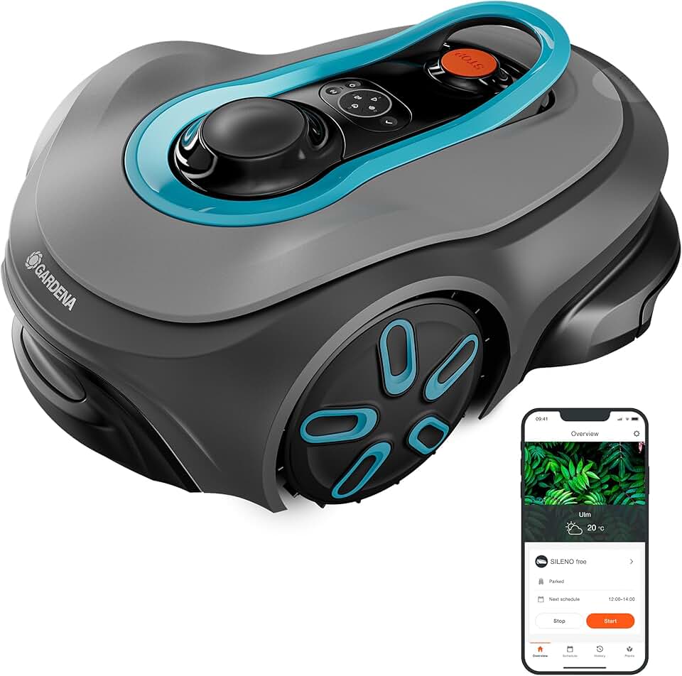 etezen - Smart SILENO Free Set - 750 m² - tondeuse robot silencieuse, Lona, sans fil périphérique - 19924-47