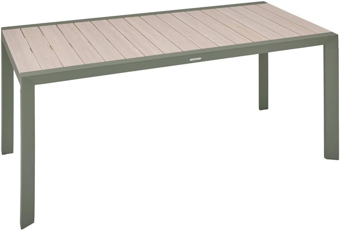 etezen - Table Evasion 6 places - 180x90 cm - alu beige lin/laurier