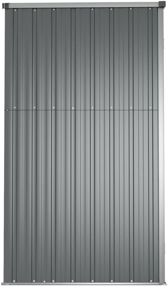 etezen Abri à Outils de Jardin Gris 225x89x161 cm Acier galvanisé, Maison & Jardin, Pelouses & Jardins, Vie en extérieur, Structures extérieures, Cabanes & abris de Jardin, Gris, (Poids 36.62KG)