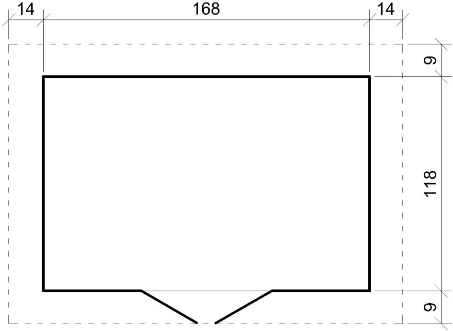 Abri de Jardin en Bois avec Sol TRAITÉ - Stockage extérieur I196xL136xH218 cm/ 1.98 m2 Petit abri à Outils, Local à vélos - etezen M367F+M367G