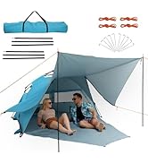 etezen Tente Familiale de Camping Pop-Up avec Grand Auvent Anti-UV, 2-3 Places, Protection UPF...