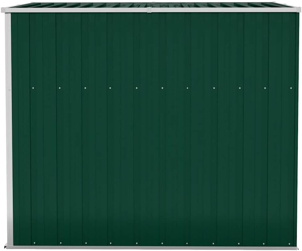 etezen Abri de Jardin Mural Vert 118x194x178 cm Acier galvanisé,Structures extérieures, Cabanes & abris de Jardin,316221