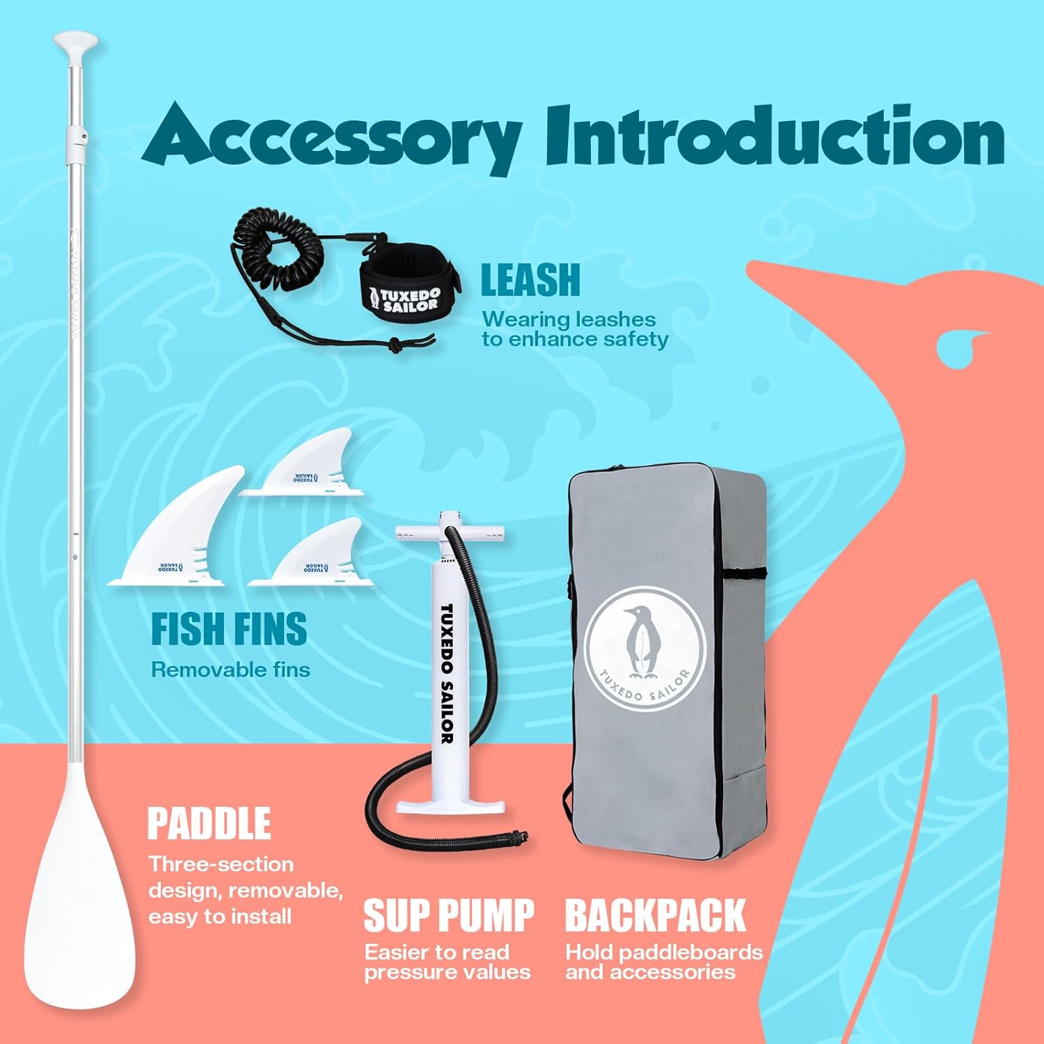 etezen - Paddle Gonflable Adulte - SUP 320 cm - avec accessoires complets