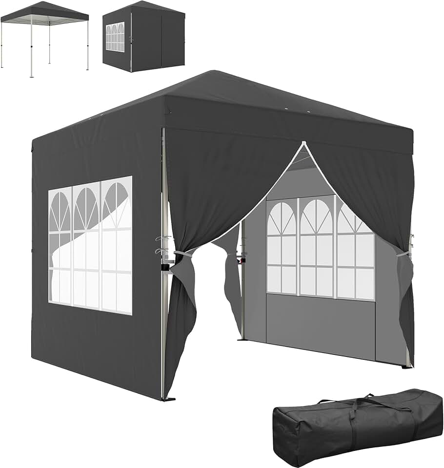 etezen - tonnelle pop-up Series - 2,5x2,5m - protection UV50+, 4 parois, sac transport, hauteur réglable