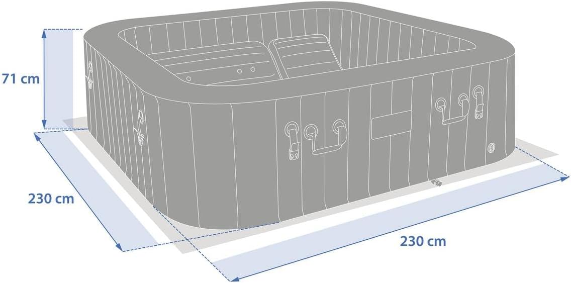 etezen - Spa Comfy 5p - 293x230x71cm - 10 hydrojets, WiFi