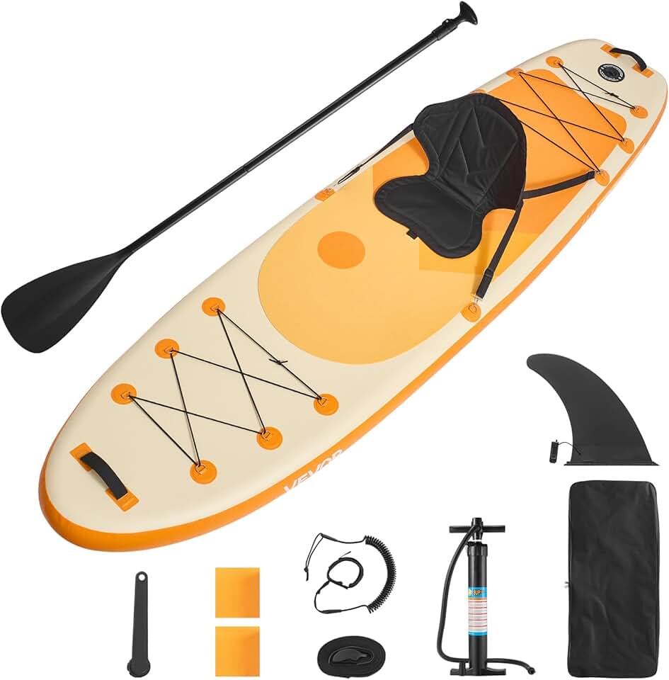 etezen - Paddle gonflable avec siège - 323x83,8x15,2 cm - ultra-léger, accessoires complets