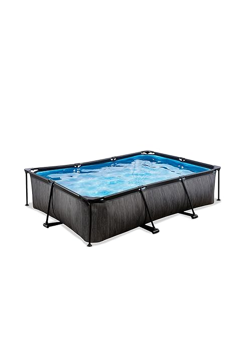 etezen Piscine Black Wood Rectangulaire