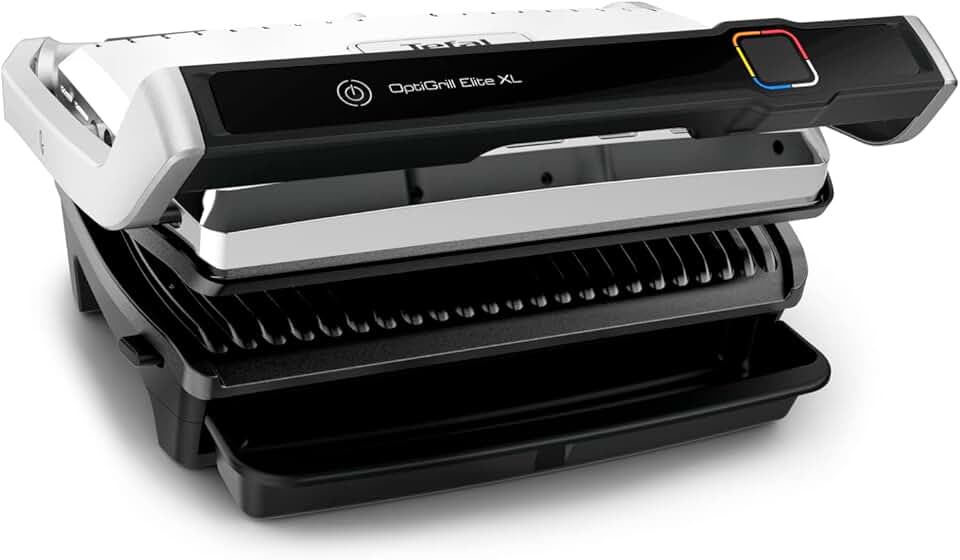 etezen - Optigrill Elite XL, série GC760 - XL 8 pers., 16 programmes, grill intelligent, mode manuel, GC760D12