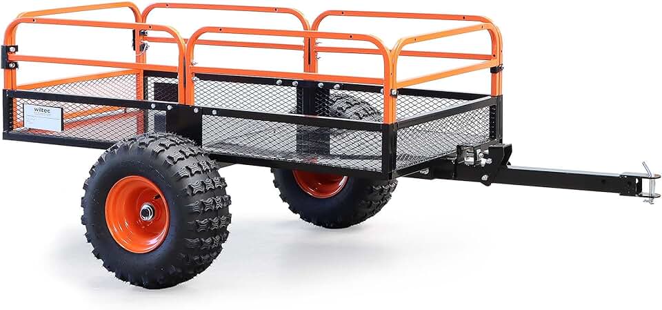 etezen – Remorque basculante – 2159x1219x762 mm – capacité 680 kg, grille et parois amovibles