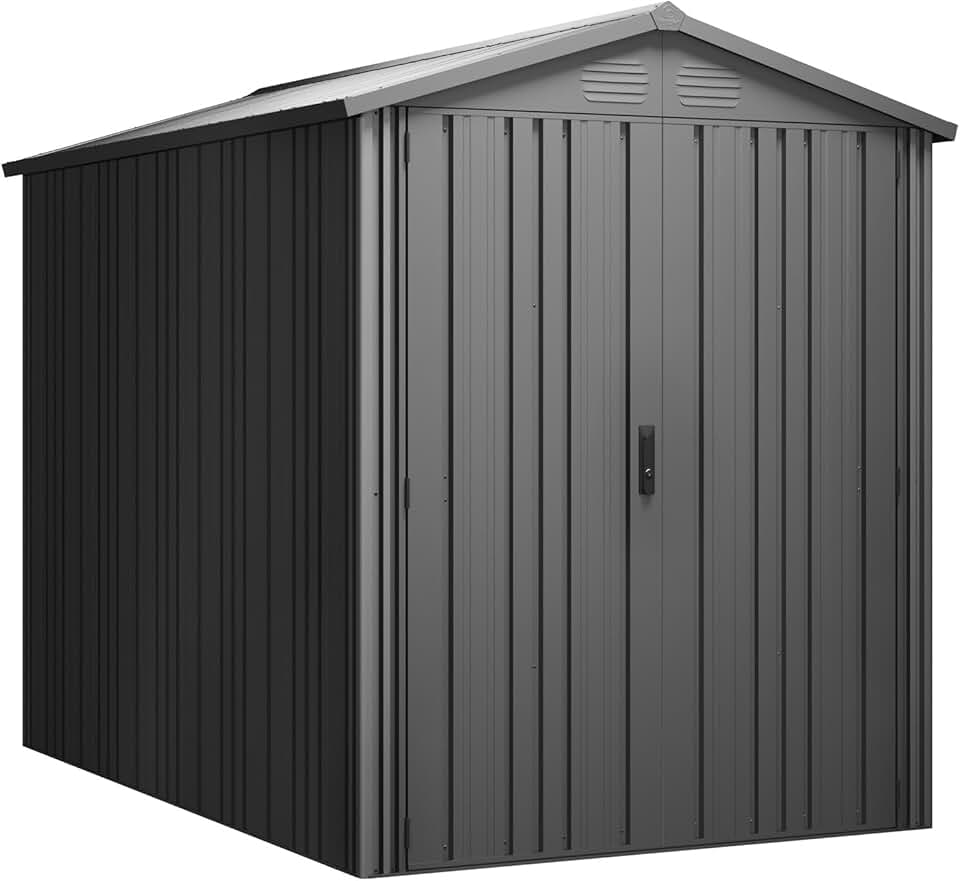 etezen - Pioneer Y50 - 168x256x200cm - abri métal robuste, portes renforcées, serrure à clé, plafond solide - Y50