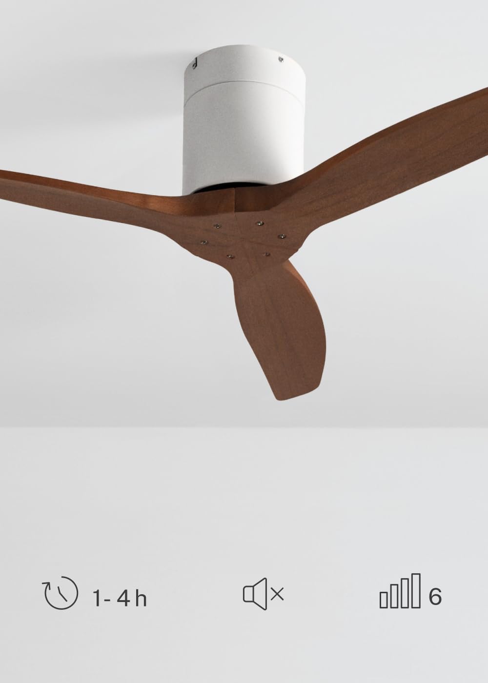 CREATE - Windcalm S - Ø112 cm - 40W, 6 vitesses, télécommande, été/hiver