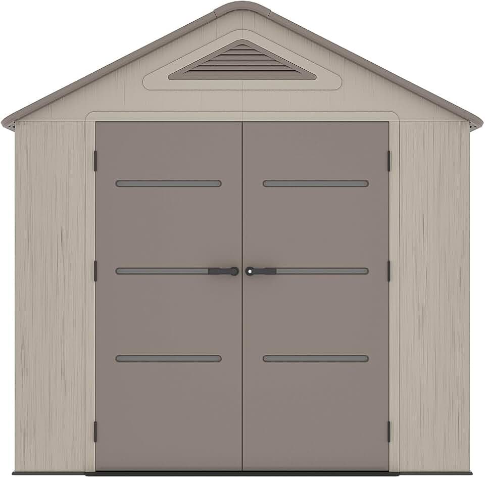 etezen - Abri de Jardin Beige/Marron 9,5m² résine, plancher, ép. 22mm ANTEVA