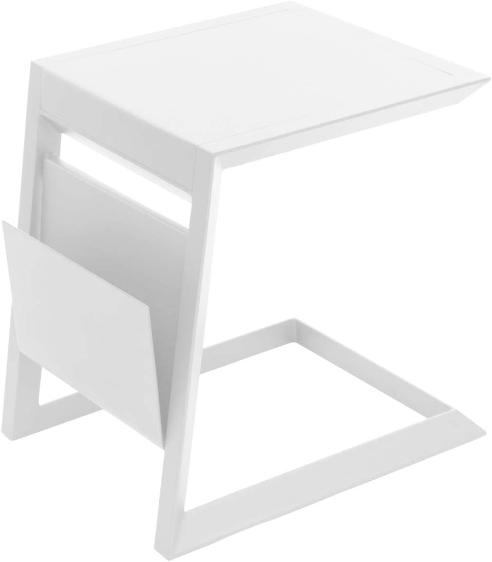 etezen - table d'appoint Allure - 50x50 cm - acier blanc