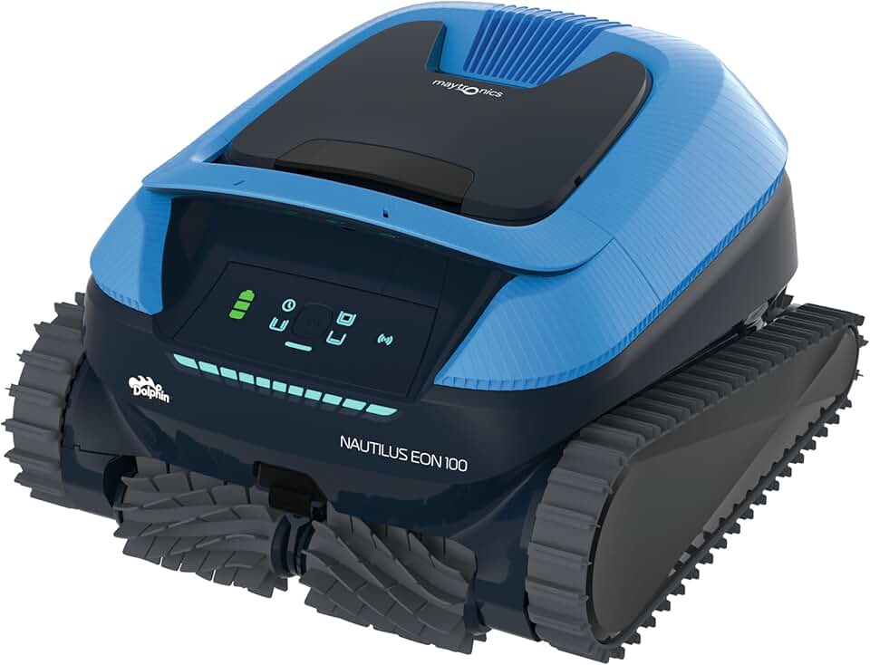 etezen - Nautilus EON - piscines jusqu’à 15 m - robot piscine sans fil, fond/parois/ligne d’eau, filtration fine, app, 