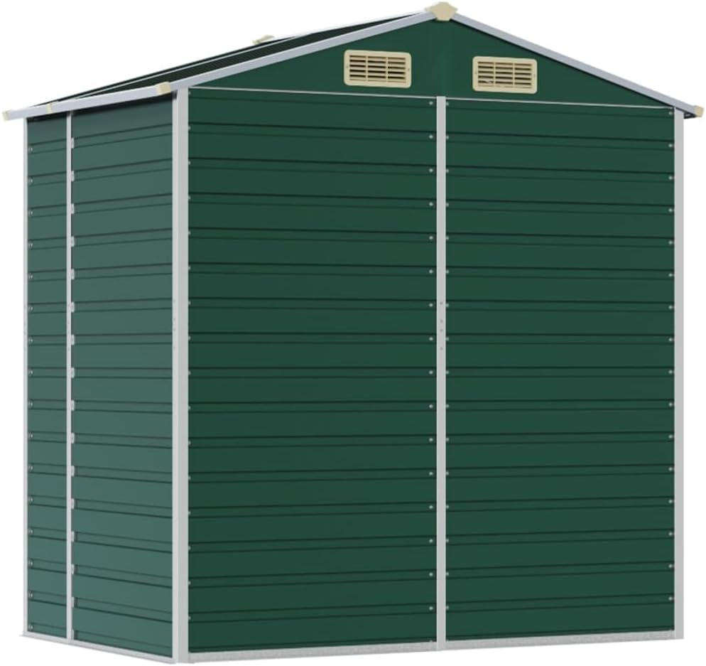 GuyAna - Abri de jardin métal 191x130x198 cm, acier galvanisé, stockage outils