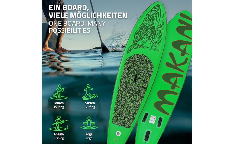 etezen planche de stand up vert paddling makani 320x80x15 cm SUP gonflable paddle board de surf