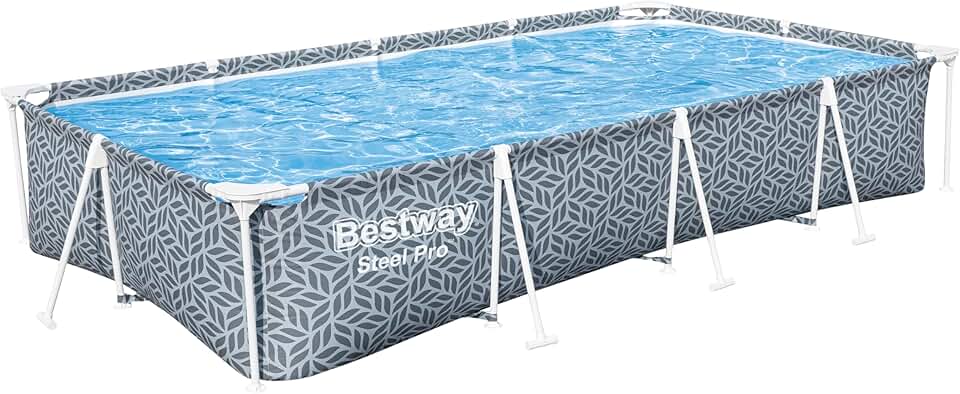 etezen - Steel Pro imprimée Graphique - 366x201x66 cm - Piscine hors sol rectangulaire